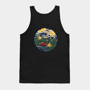 Starrry Night Camping Tank Top